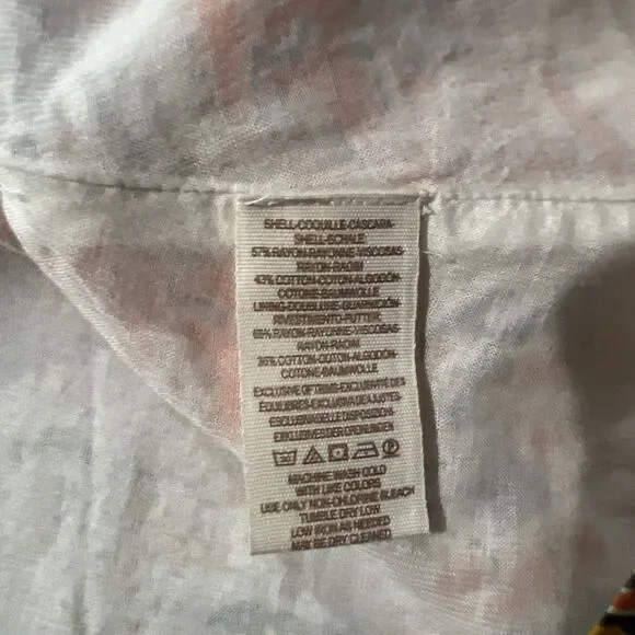 Free People Mini Pocket Dress Sun Ruffle Printed Long Sleeve Cut Out Back Button - Picture 12 of 12